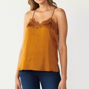 ⭐Lace Trim Classy Classic Hipster Hippie Artsy Boho Bohemian Chic Girly Cami Top